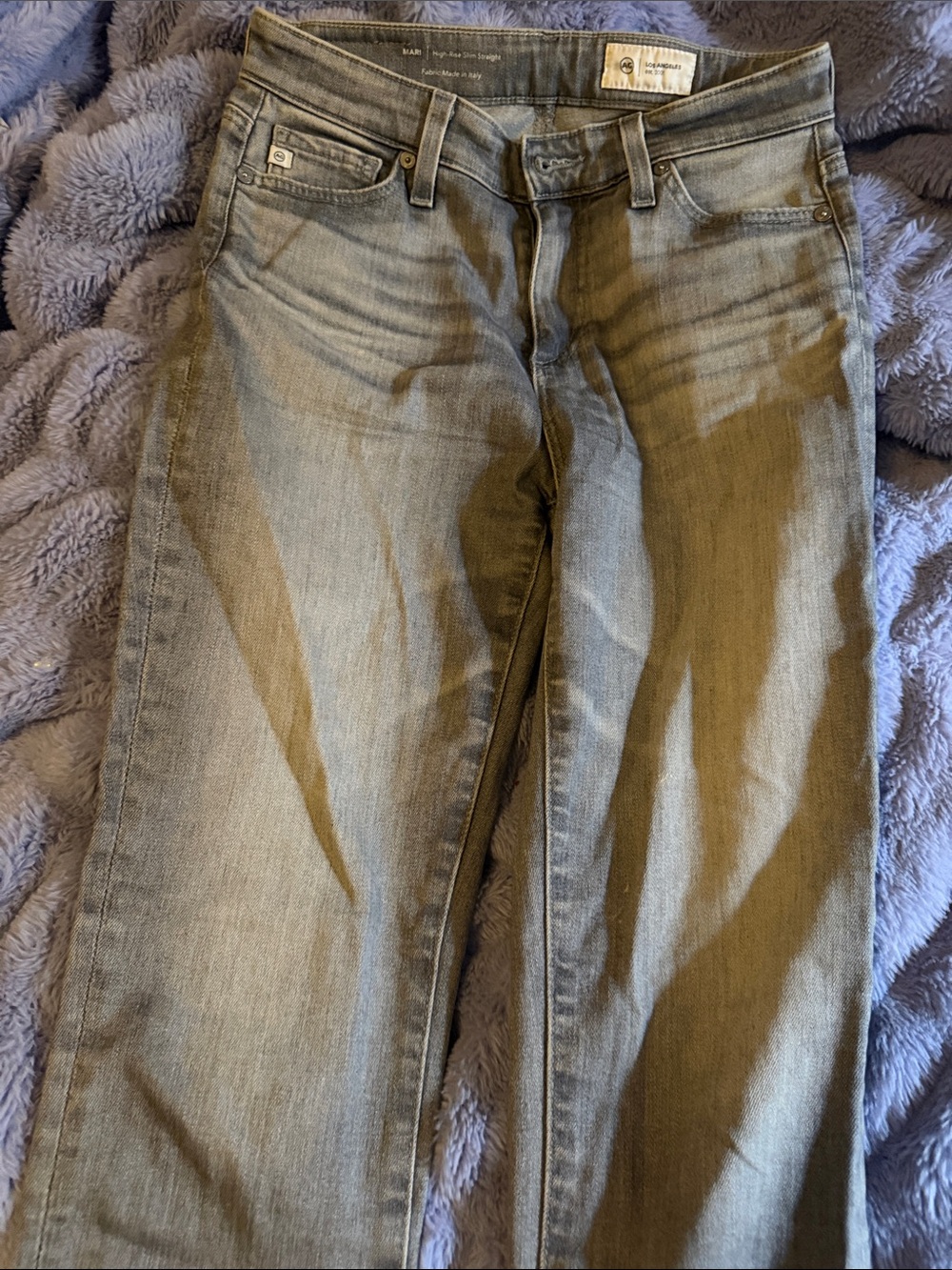 Ag Adriano Goldschmied Women's Straight Leg Jeans - Faded Blue